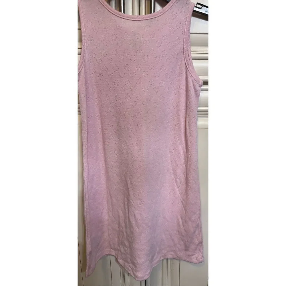 Gap Kids Girls Sleeveless Henley Tank Sleep Dress Pink Size 10